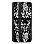 Black And White Damask Pattern Print Refrigerator Handle Covers