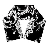 Black And White Damask Pattern Print Scarf
