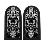 Black And White Damask Pattern Print Skillet Handle Cover