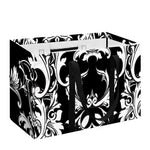 Black And White Damask Pattern Print Utility Tote Bag