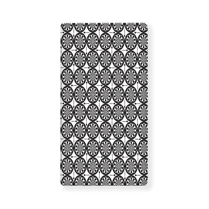 Black And White Dartboard Pattern Print Baby Crib Sheet