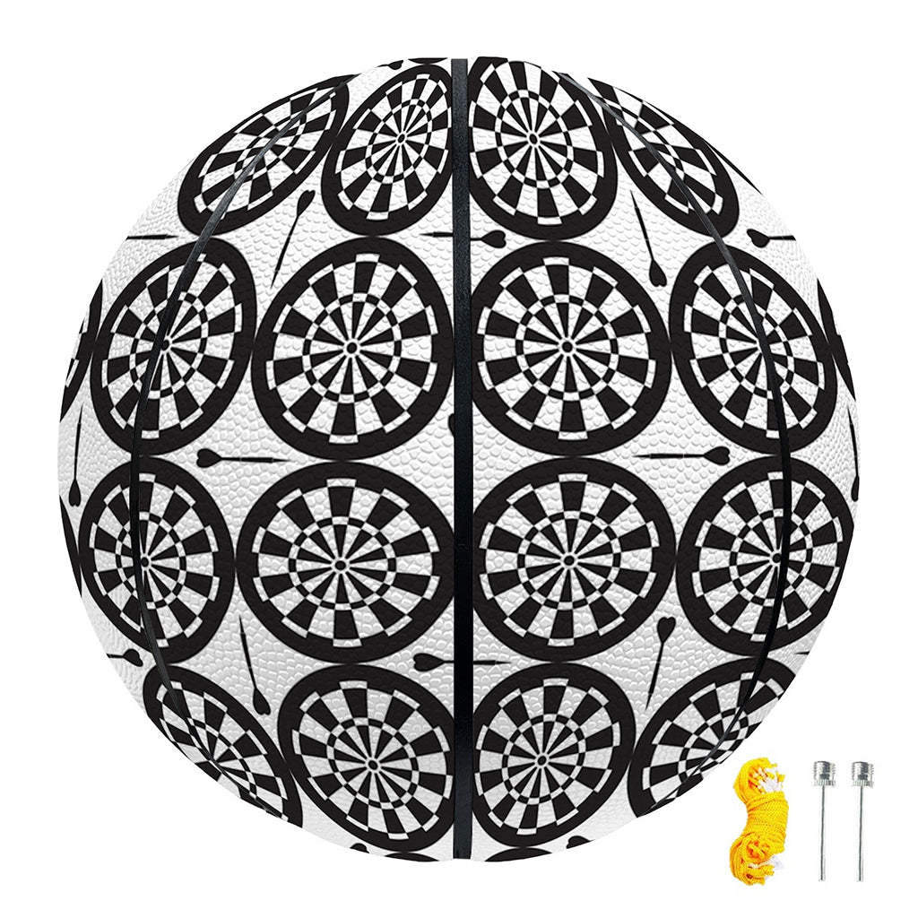 Black And White Dartboard Pattern Print Basketball