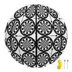 Black And White Dartboard Pattern Print Basketball