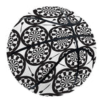 Black And White Dartboard Pattern Print Basketball