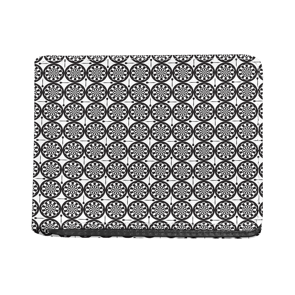 Black And White Dartboard Pattern Print Bifold Wallet