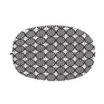 Black And White Dartboard Pattern Print Car Side Mirror Covers
