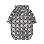 Black And White Dartboard Pattern Print Dog Zip Up Hoodie