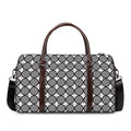 Black And White Dartboard Pattern Print Duffel Bag