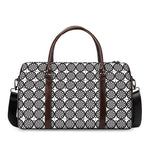 Black And White Dartboard Pattern Print Duffle Bag
