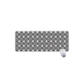 Black And White Dartboard Pattern Print Extended Mouse Pad