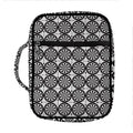 Black And White Dartboard Pattern Print Front Pocket Bible Bag