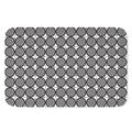 Black And White Dartboard Pattern Print Indoor Door Mat