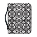 Black And White Dartboard Pattern Print Leather Bible Cover