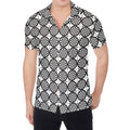 Black And White Dartboard Pattern Print Men's Shirt