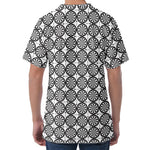 Black And White Dartboard Pattern Print Men's Velvet T-Shirt