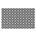 Black And White Dartboard Pattern Print Polyester Doormat