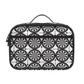 Black And White Dartboard Pattern Print Portable Lunch Bag