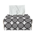 Black And White Dartboard Pattern Print Rectangle Tissue Box Cover