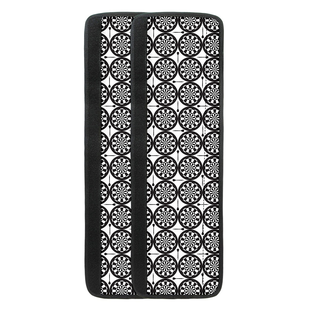 Black And White Dartboard Pattern Print Refrigerator Handle Covers
