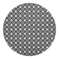 Black And White Dartboard Pattern Print Round Blanket