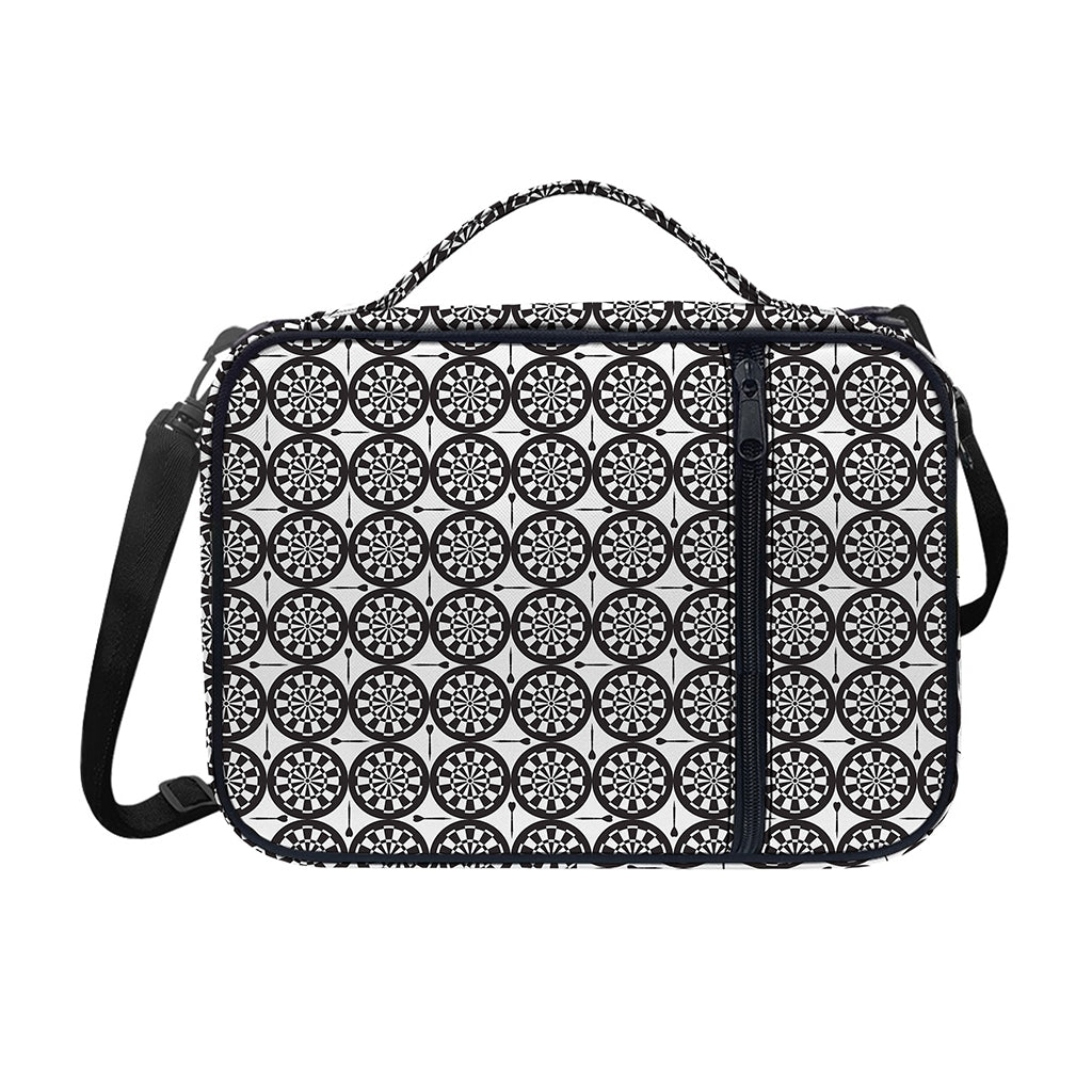 Black And White Dartboard Pattern Print Shoulder Strap Bible Bag