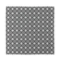 Black And White Dartboard Pattern Print Silk Bandana
