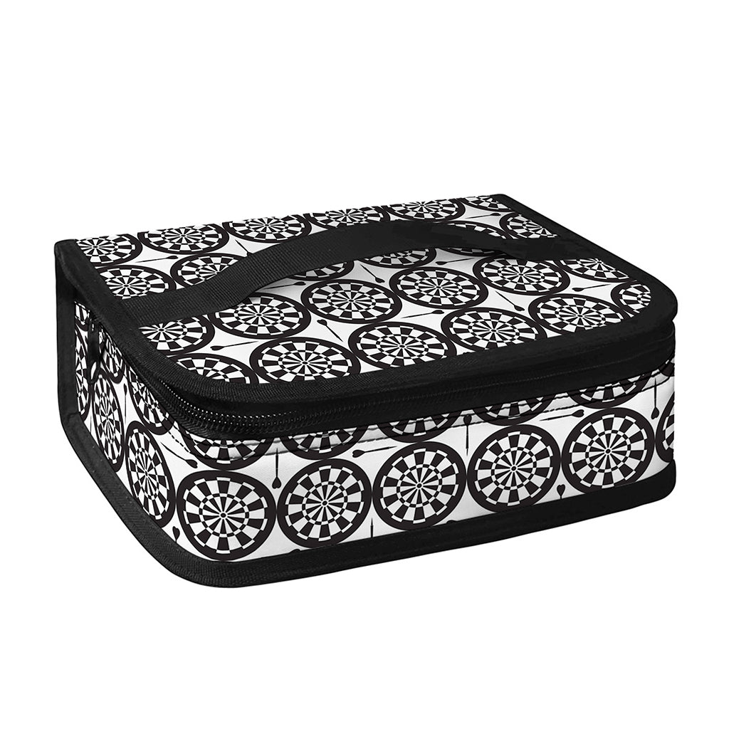 Black And White Dartboard Pattern Print Small Lunch Bag