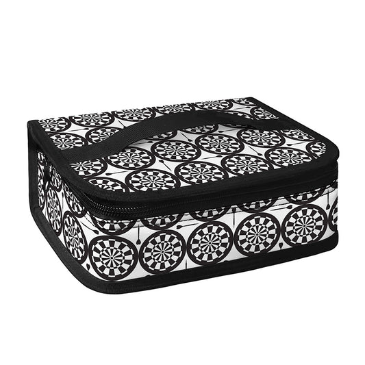 Black And White Dartboard Pattern Print Small Lunch Bag