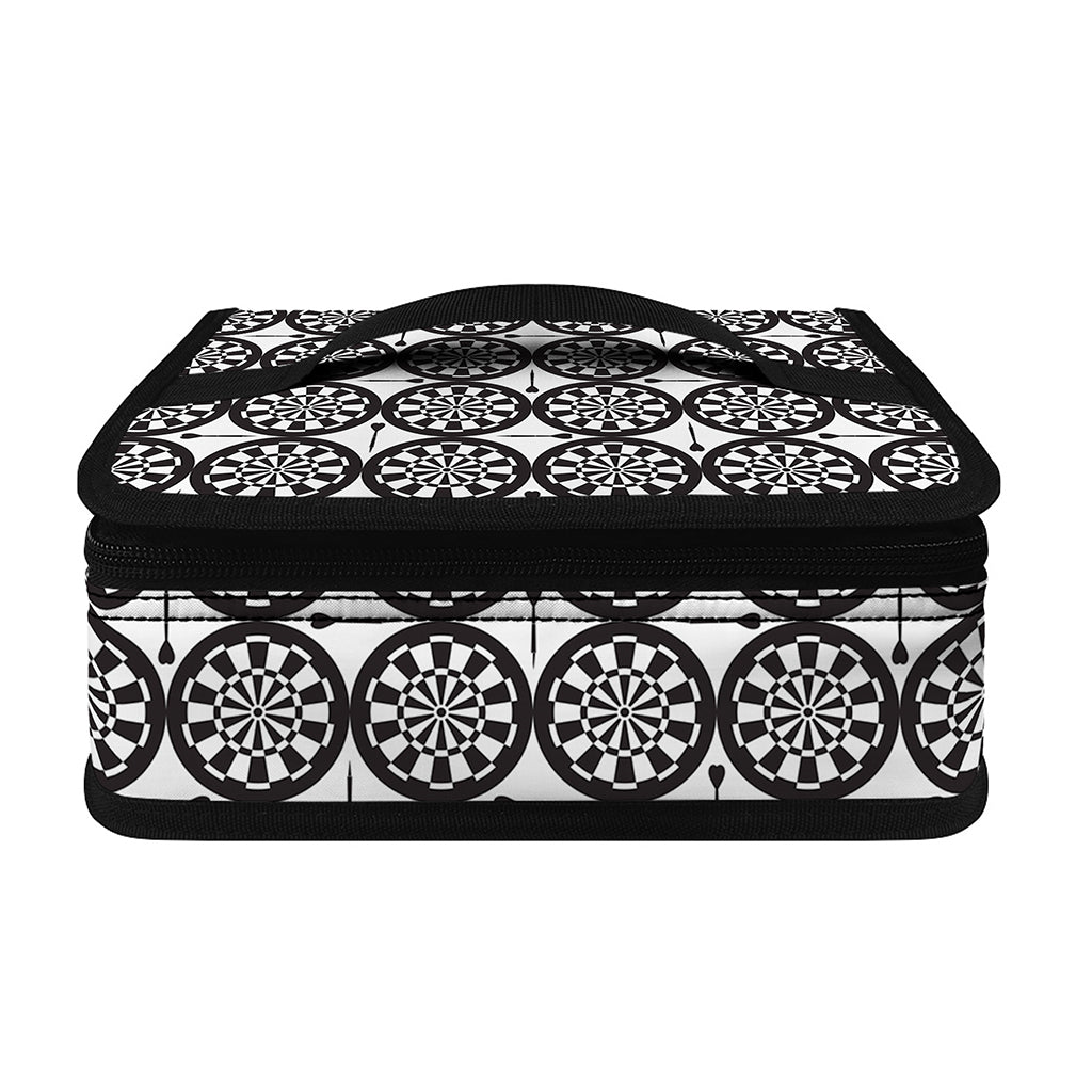 Black And White Dartboard Pattern Print Small Lunch Bag