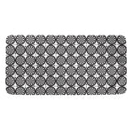 Black And White Dartboard Pattern Print Towel