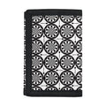 Black And White Dartboard Pattern Print Trifold Wallet