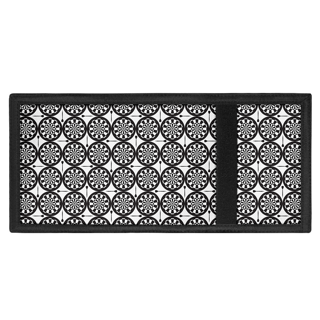 Black And White Dartboard Pattern Print Trifold Wallet