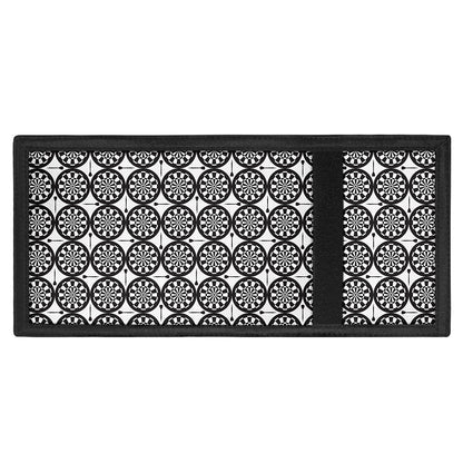 Black And White Dartboard Pattern Print Trifold Wallet