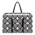 Black And White Dartboard Pattern Print Utility Tote Bag