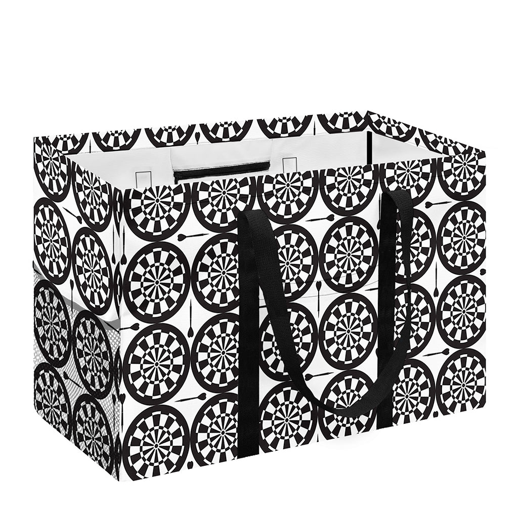 Black And White Dartboard Pattern Print Utility Tote Bag
