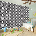 Black And White Dartboard Pattern Print Wall Sticker