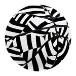 Black And White Dazzle Pattern Print Basketball