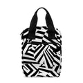 Black And White Dazzle Pattern Print Bible Tote Bag