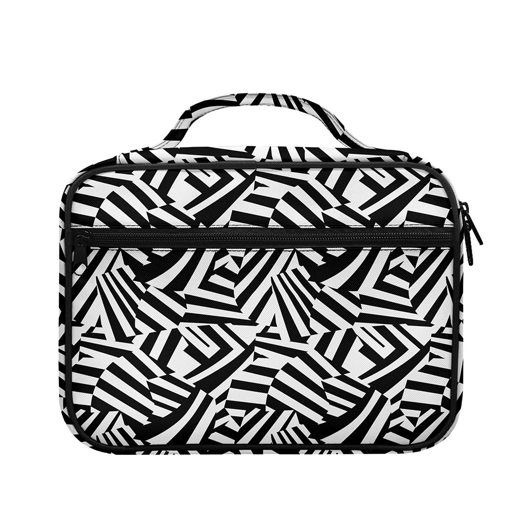 Black And White Dazzle Pattern Print Briefcase Bible Bag