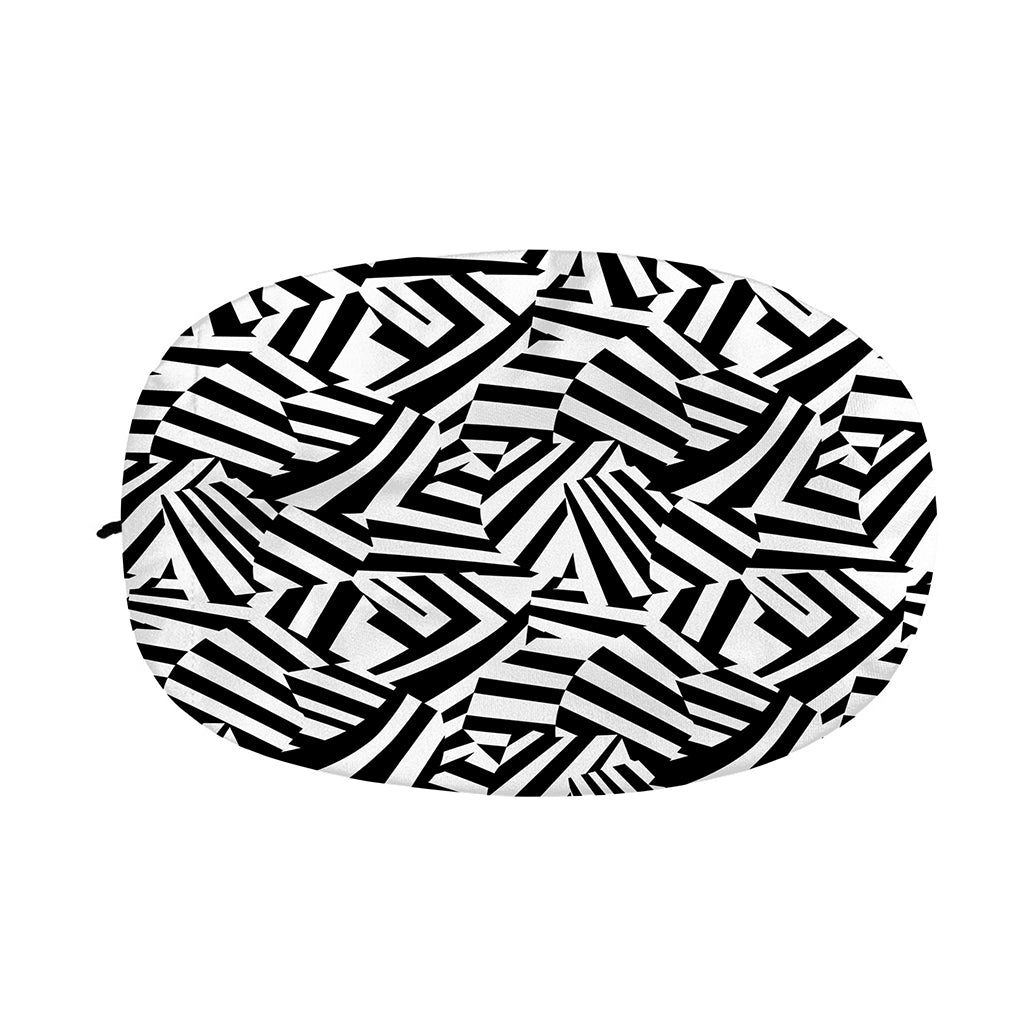 Black And White Dazzle Pattern Print Car Side Mirror Covers