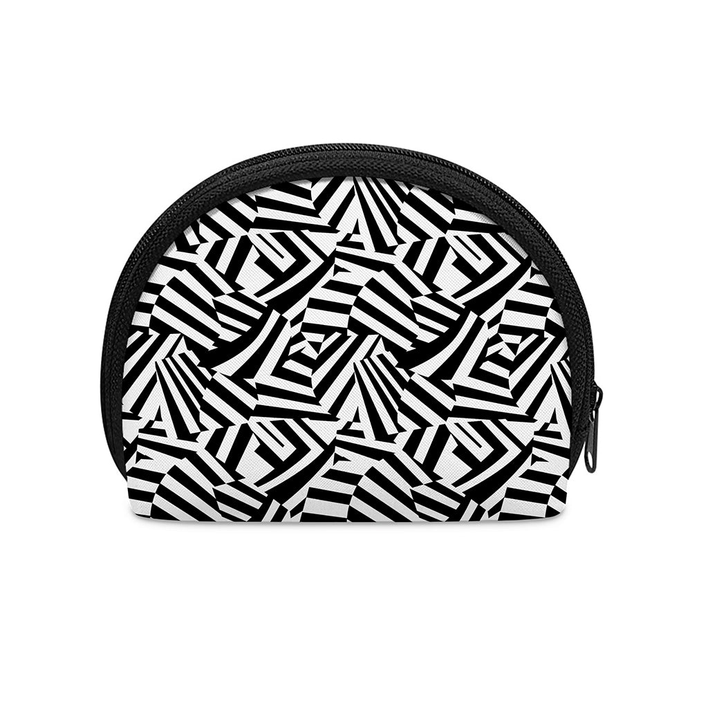 Black And White Dazzle Pattern Print Coin Purse