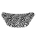 Black And White Dazzle Pattern Print Fanny Pack