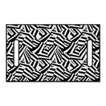 Black And White Dazzle Pattern Print Golf Cart Seat Cover