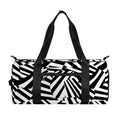 Black And White Dazzle Pattern Print Gym Bag