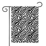 Black And White Dazzle Pattern Print House Flag