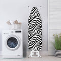 Black And White Dazzle Pattern Print Ironing Board Cover