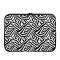 Black And White Dazzle Pattern Print Laptop Sleeve