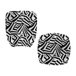 Black And White Dazzle Pattern Print Office Chair Cover