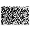 Black And White Dazzle Pattern Print Placemat