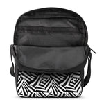 Black And White Dazzle Pattern Print Rectangular Crossbody Bag